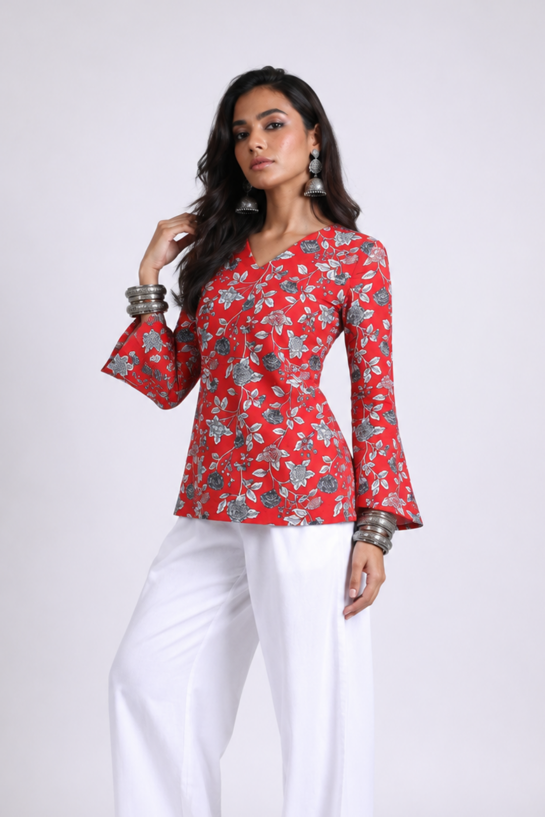Samira Bell Sleeve Short Kurti