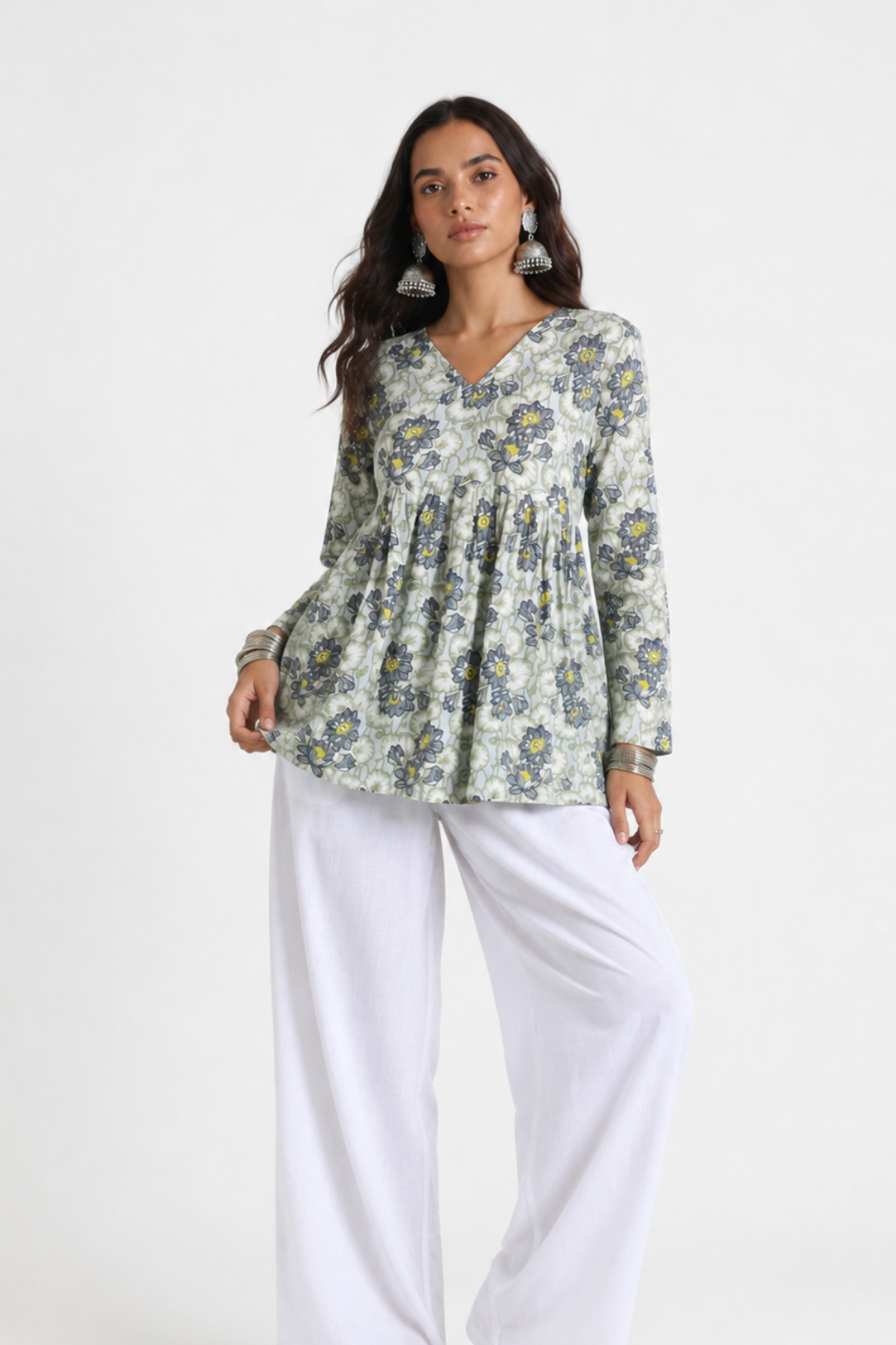 Liana Flared Short Kurti