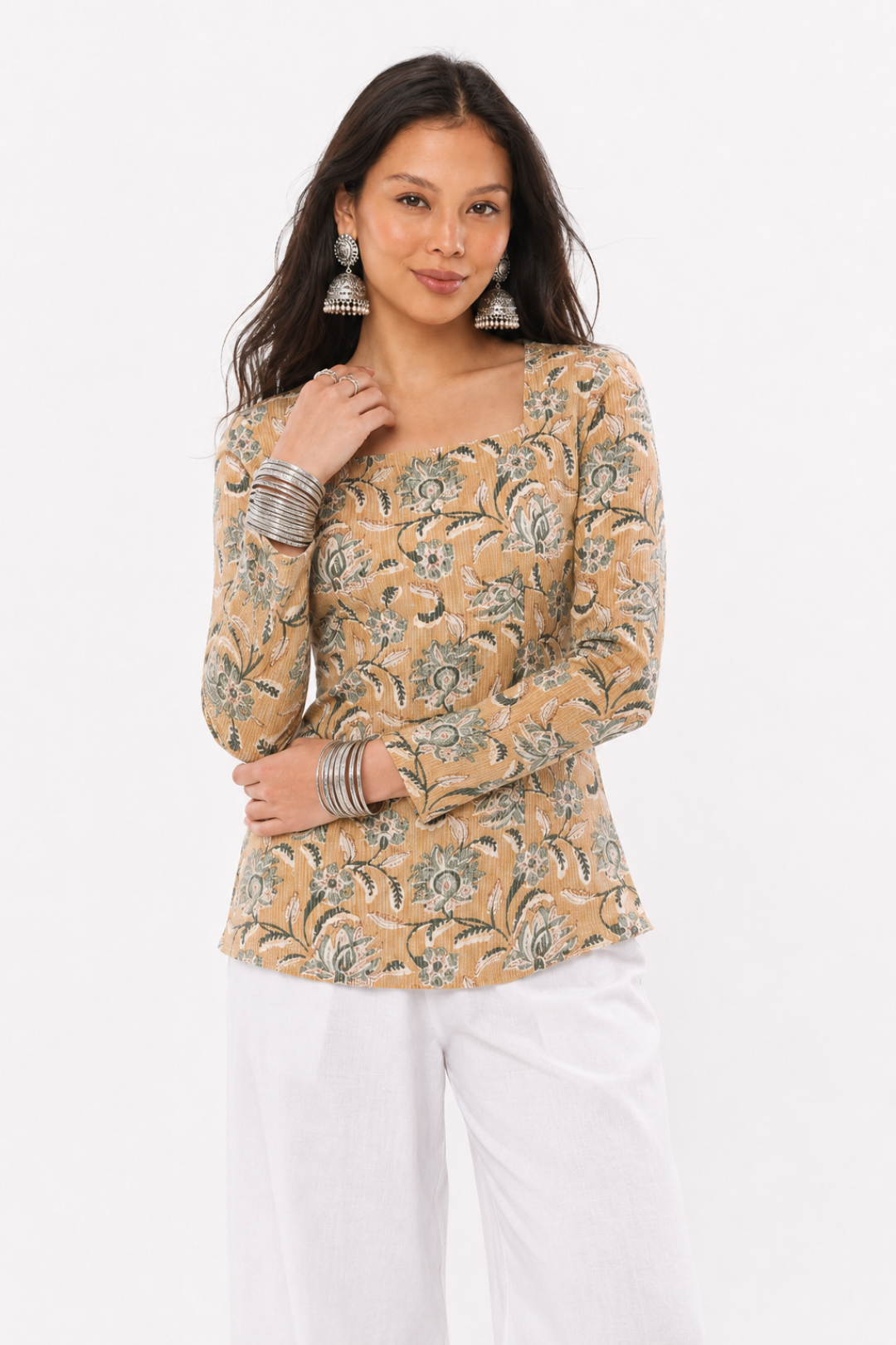 Rhea Square neck short kurti