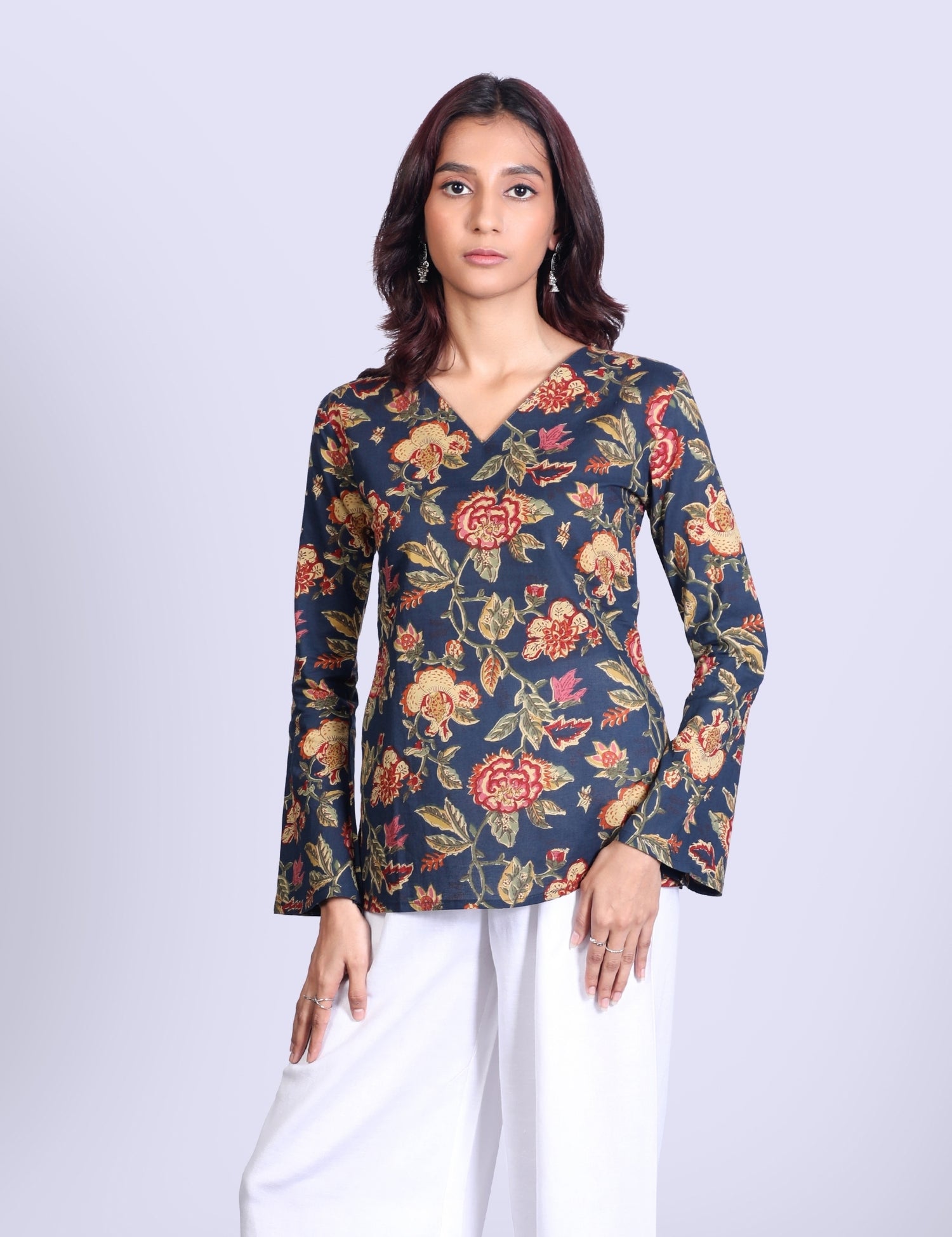 Nina Bell Sleeve Short Kurti