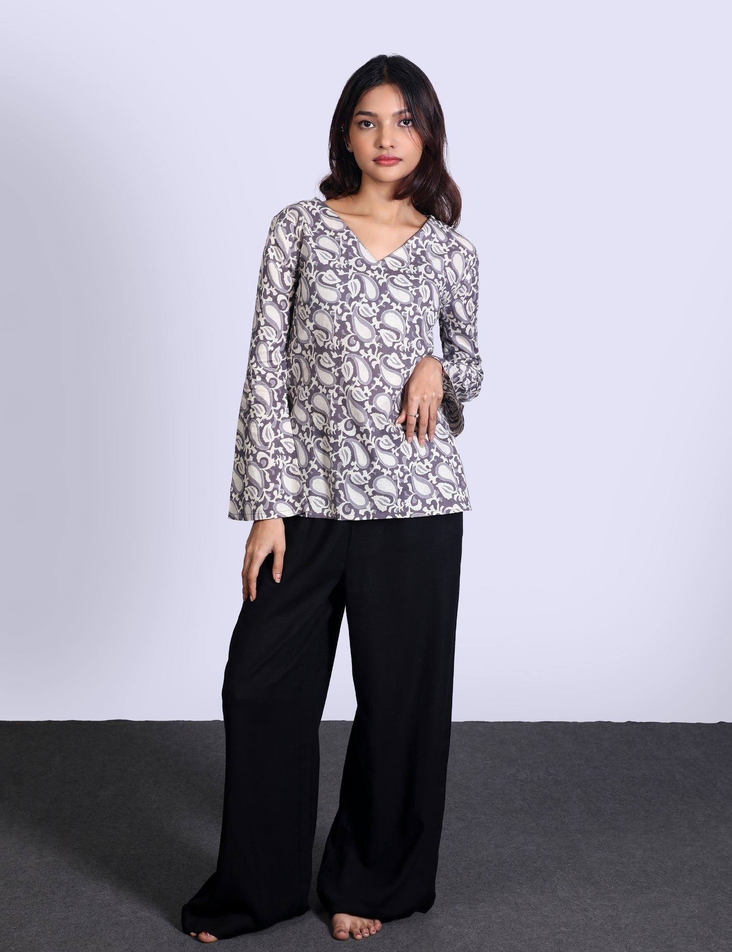 Saisha Bell Sleeve Short Kurti