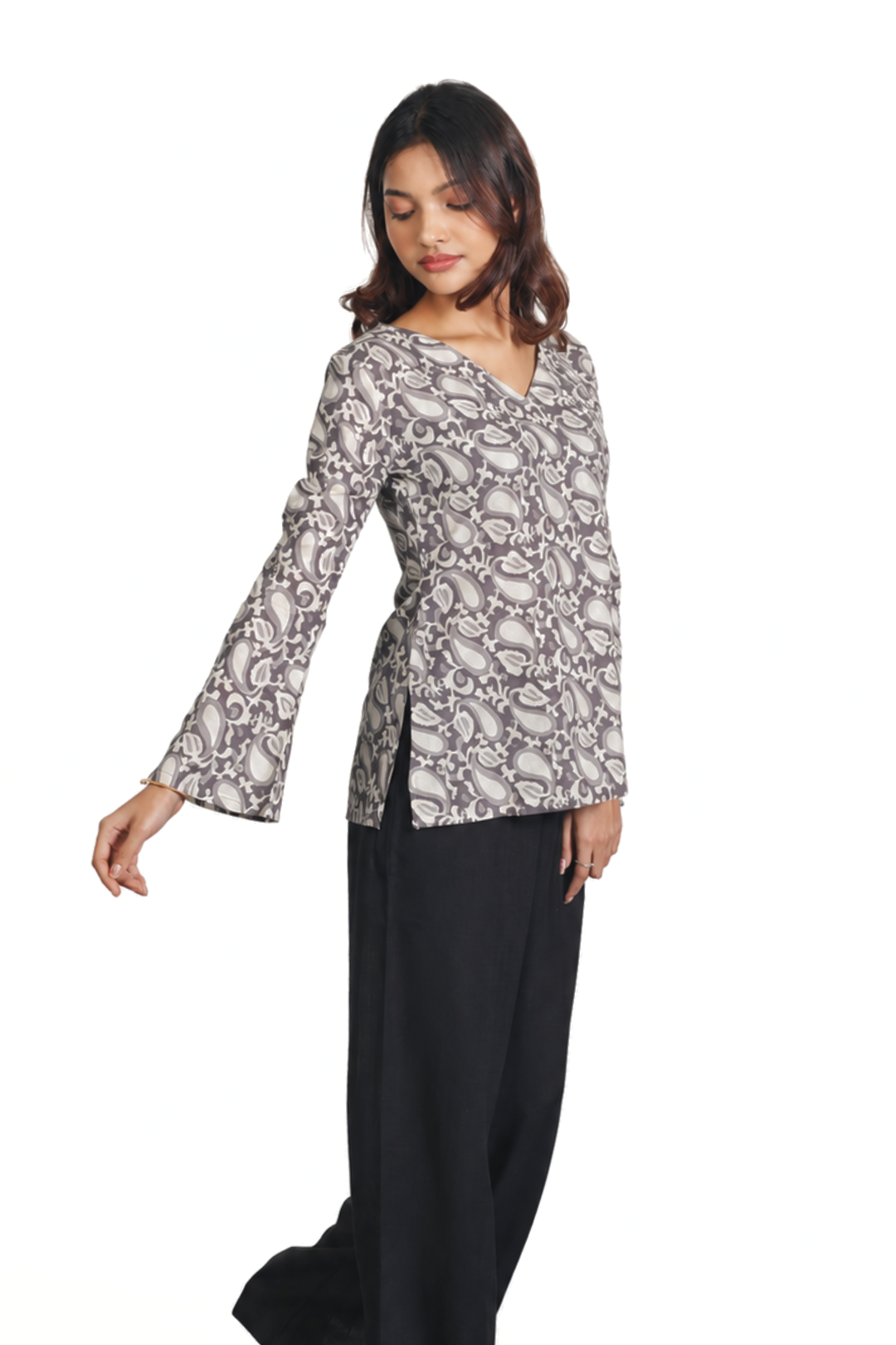 Saisha Bell Sleeve Short Kurti
