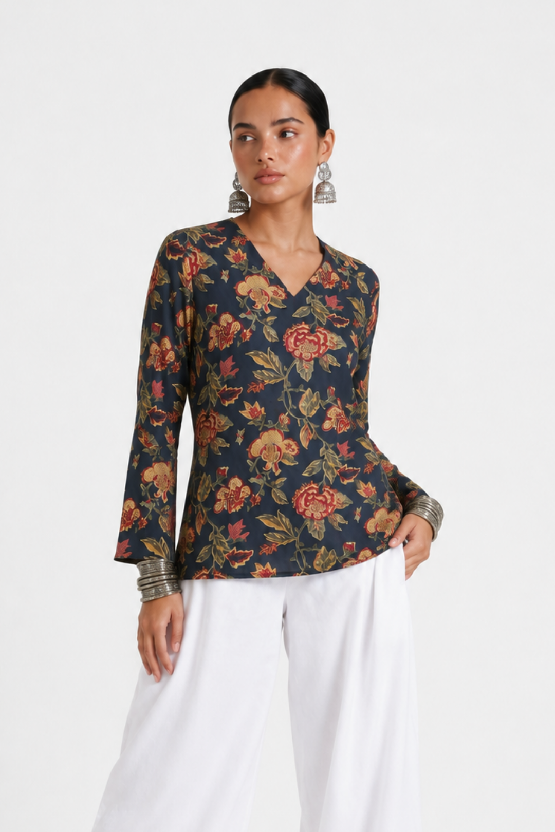 Nina Bell Sleeve Short Kurti