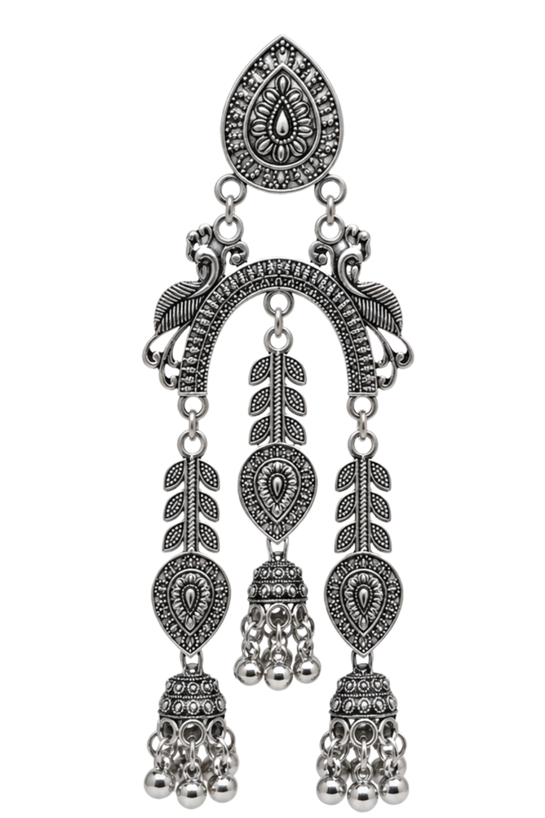Silver Jhumkas