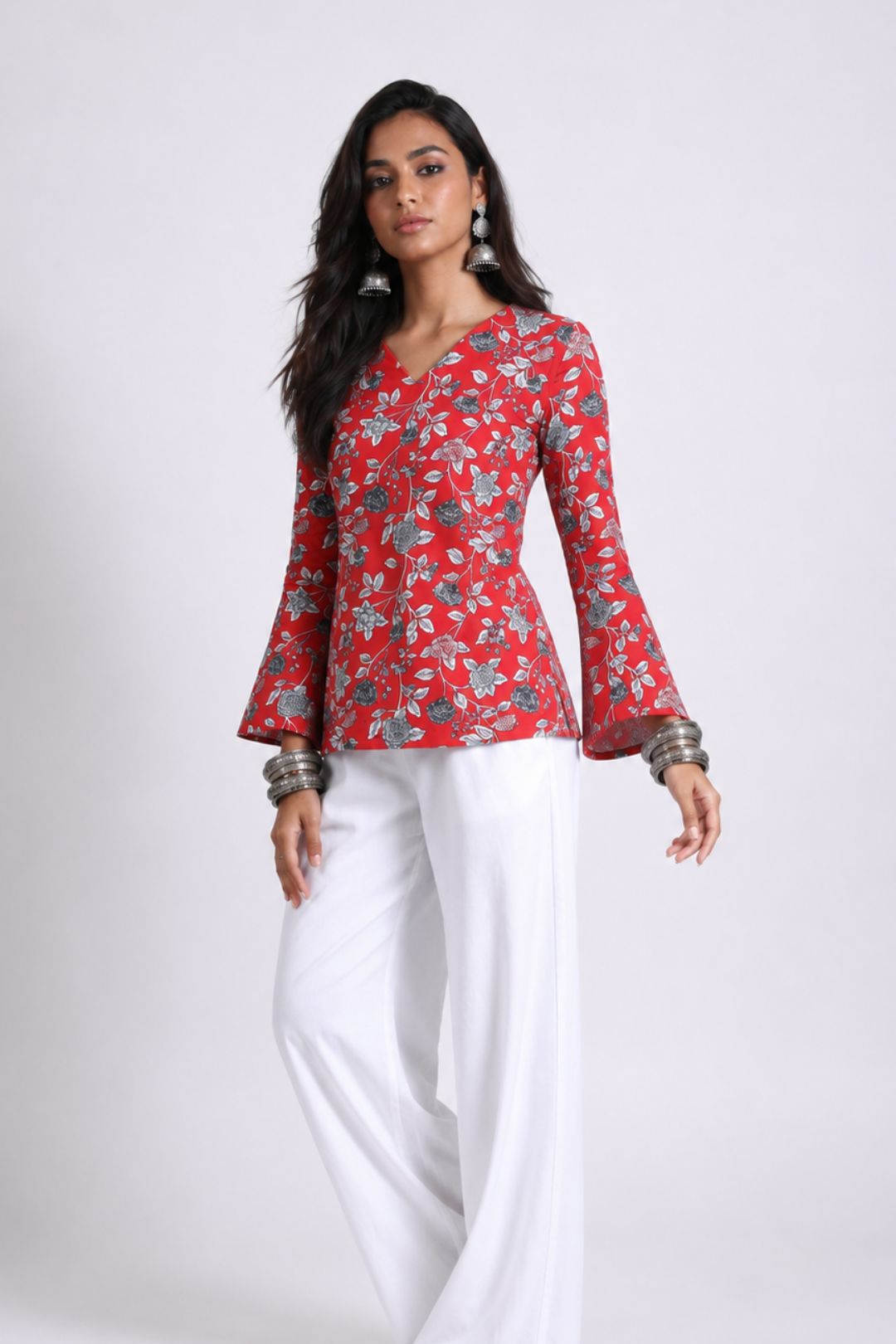 Samira Bell Sleeve Short Kurti