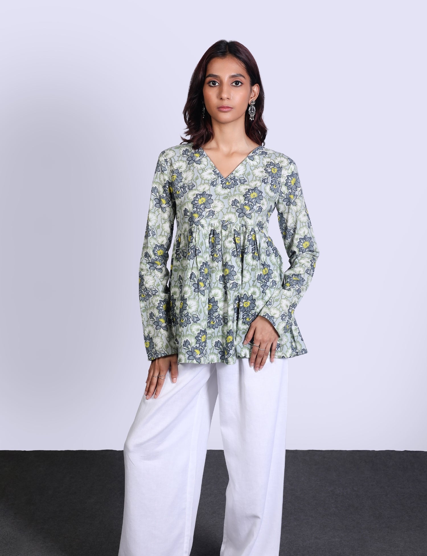 Liana Flared Short Kurti 