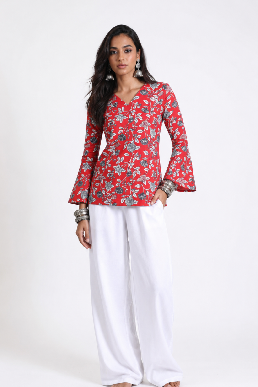 Samira Bell Sleeve Short Kurti