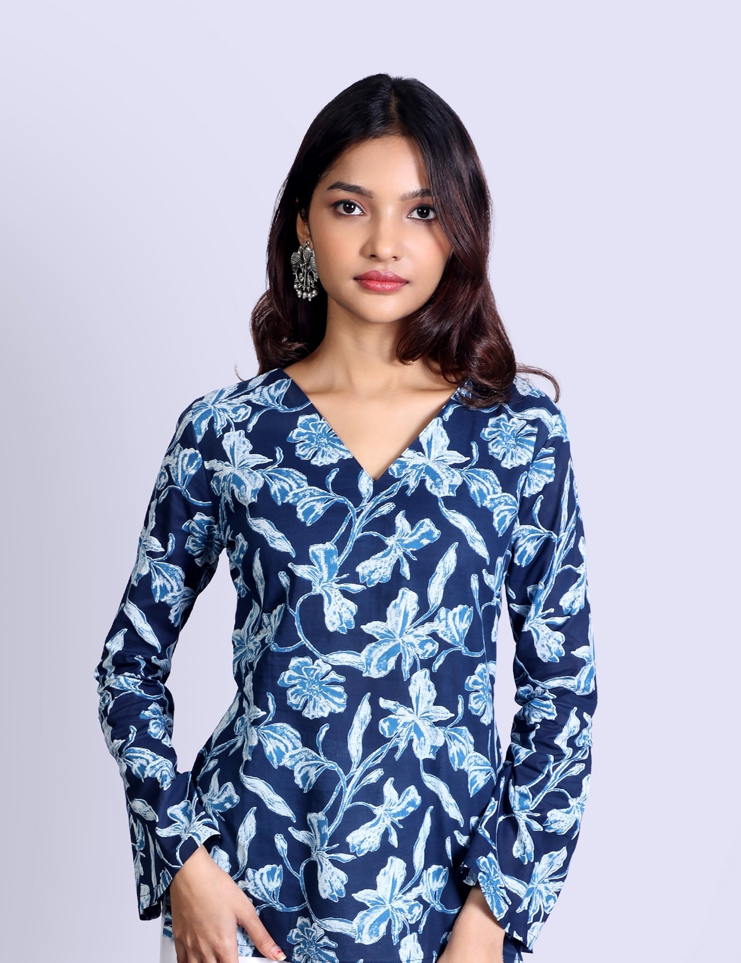 Misha Bell Sleeve Short Kurti 