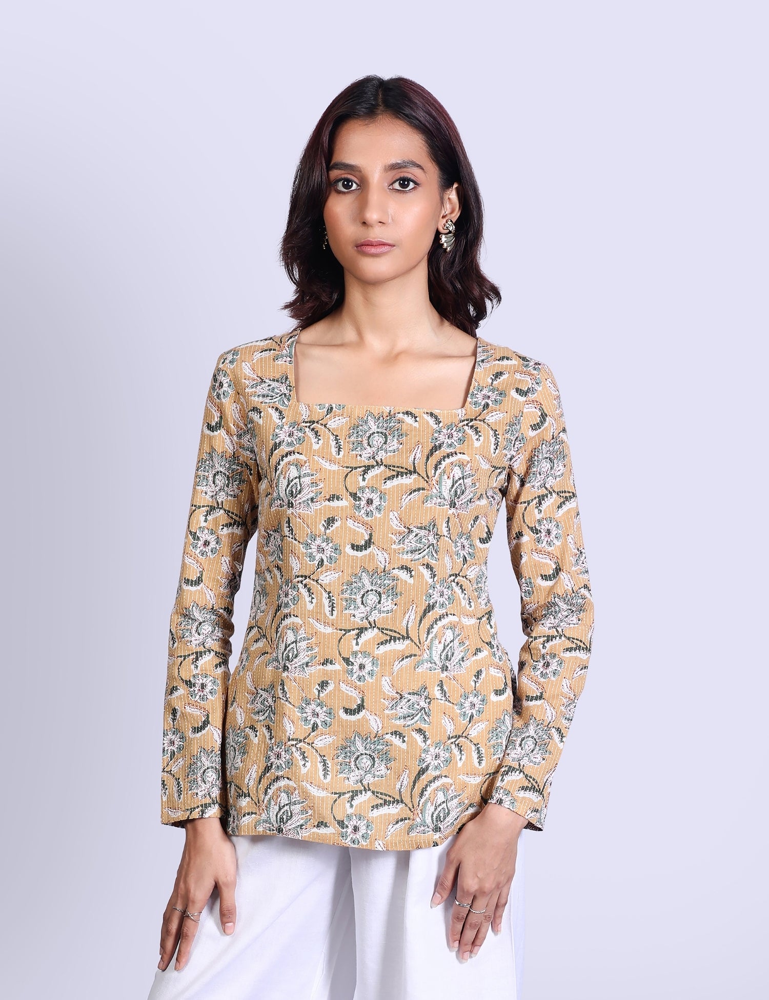 Rhea Square neck short kurti