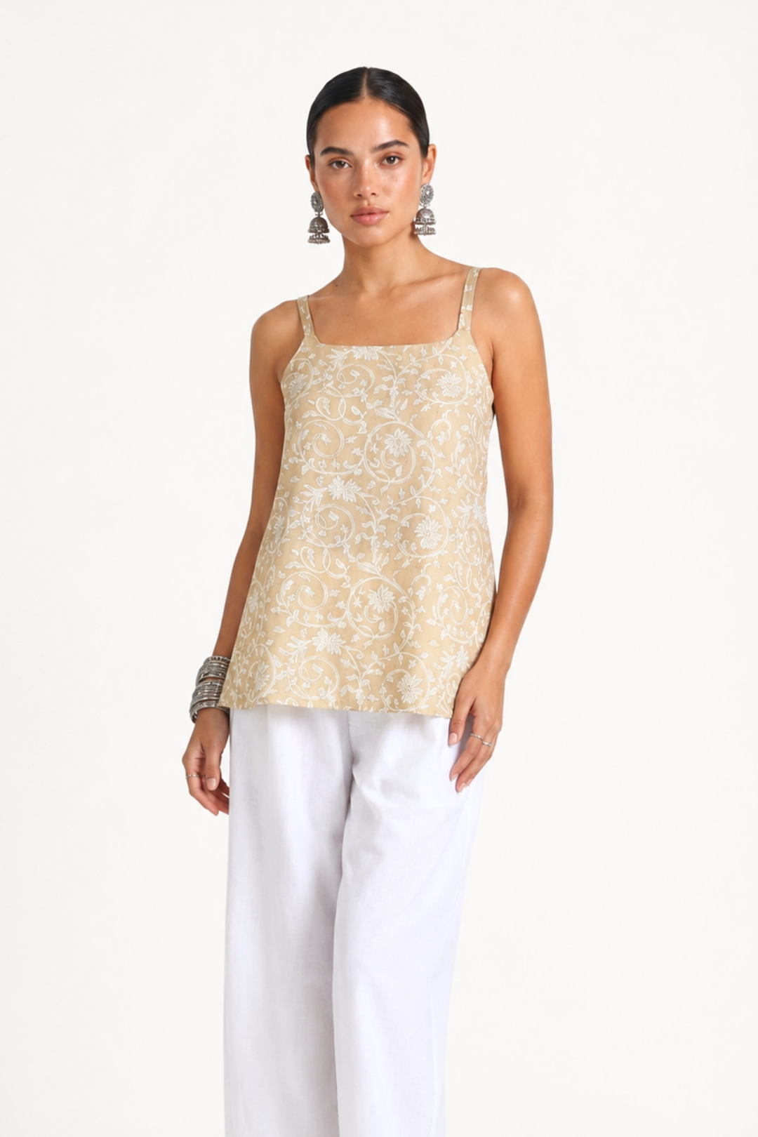Zaira Sleeveless Short Kurti