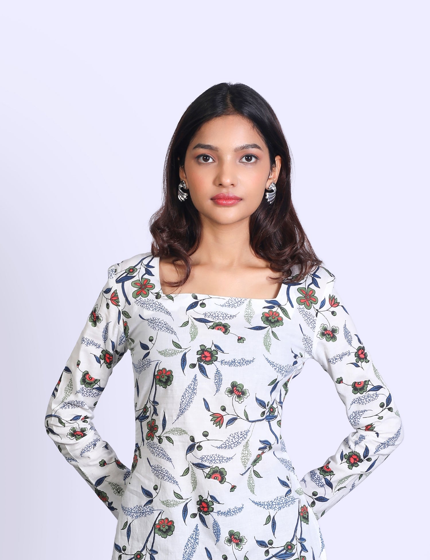 Saasha Square neck short kurti