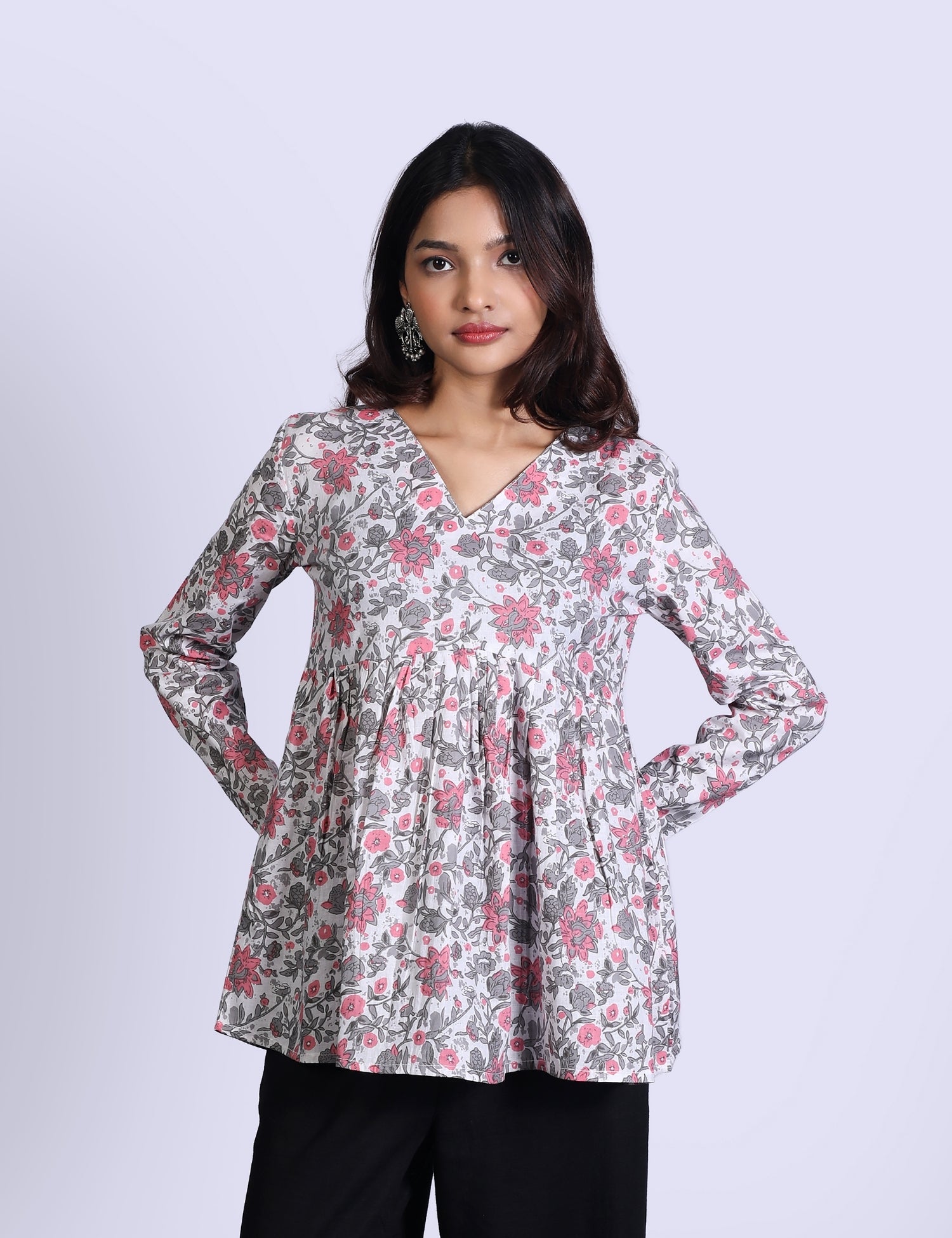 Avelina Flared Short Kurti 