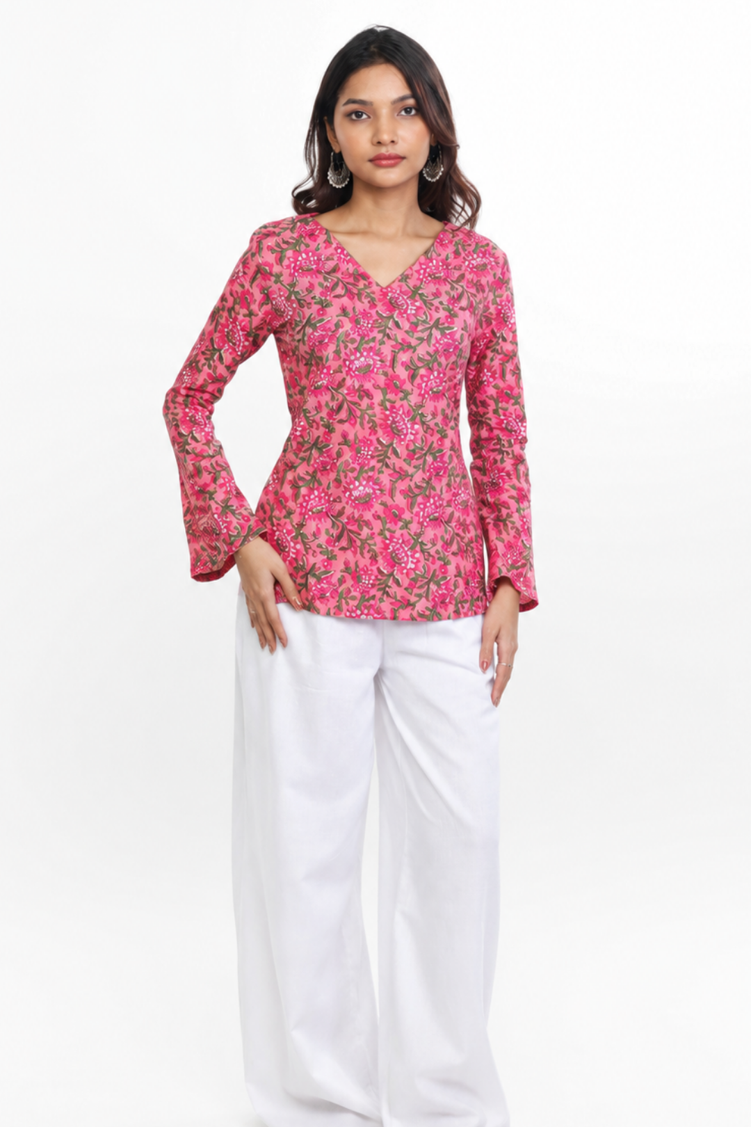 Sianna Bell Sleeve Short Kurti