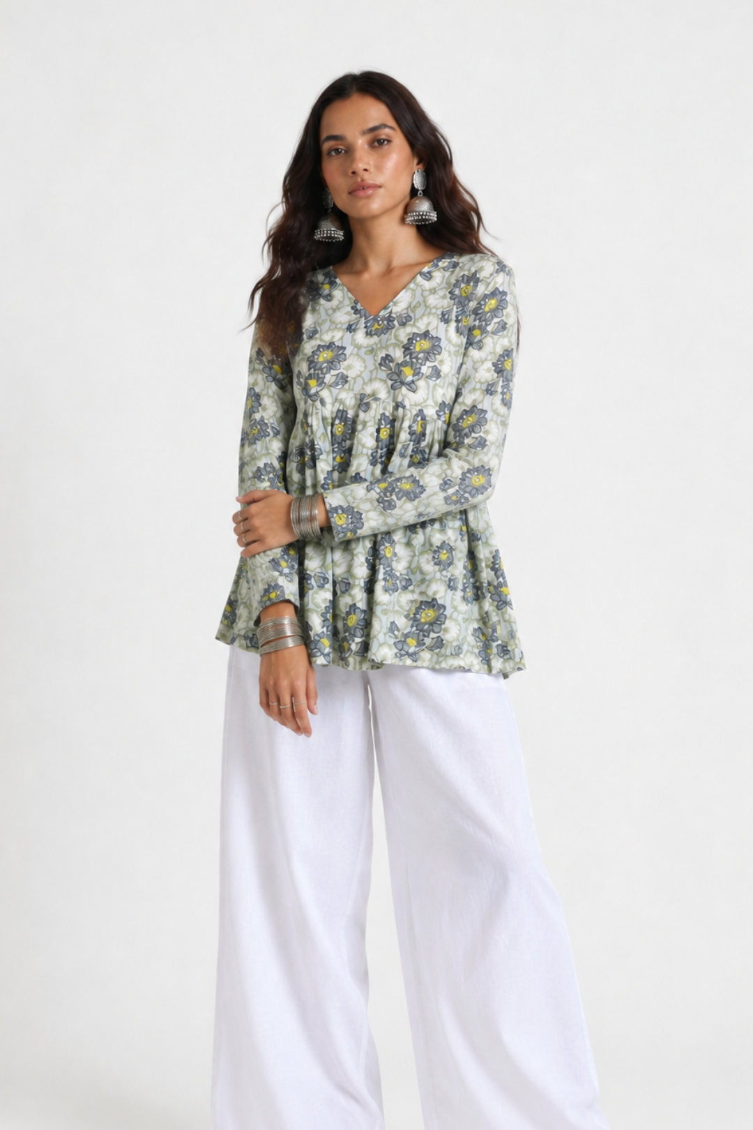 Liana Flared Short Kurti 