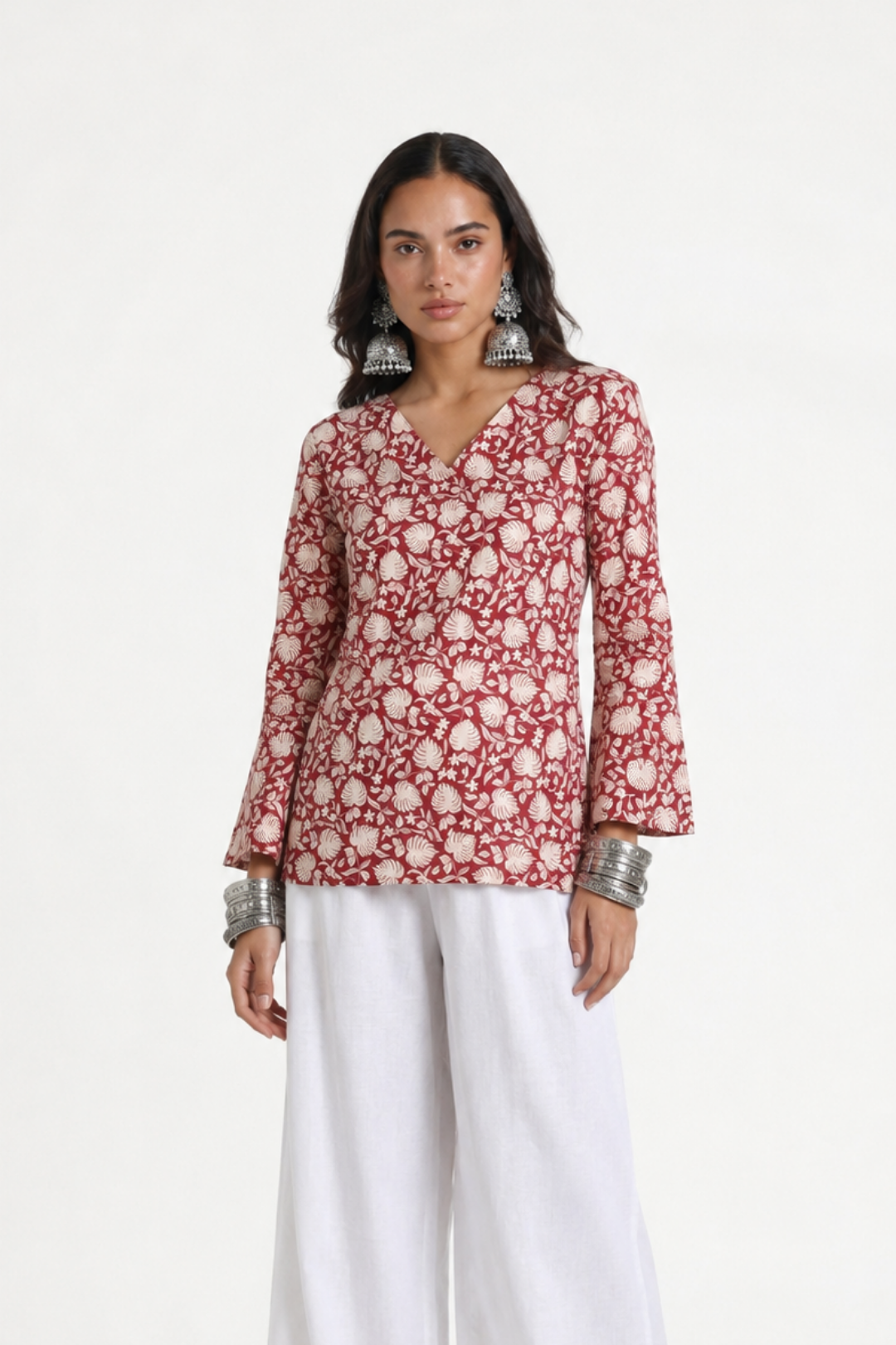 Aanya Bell Sleeve Short Kurti