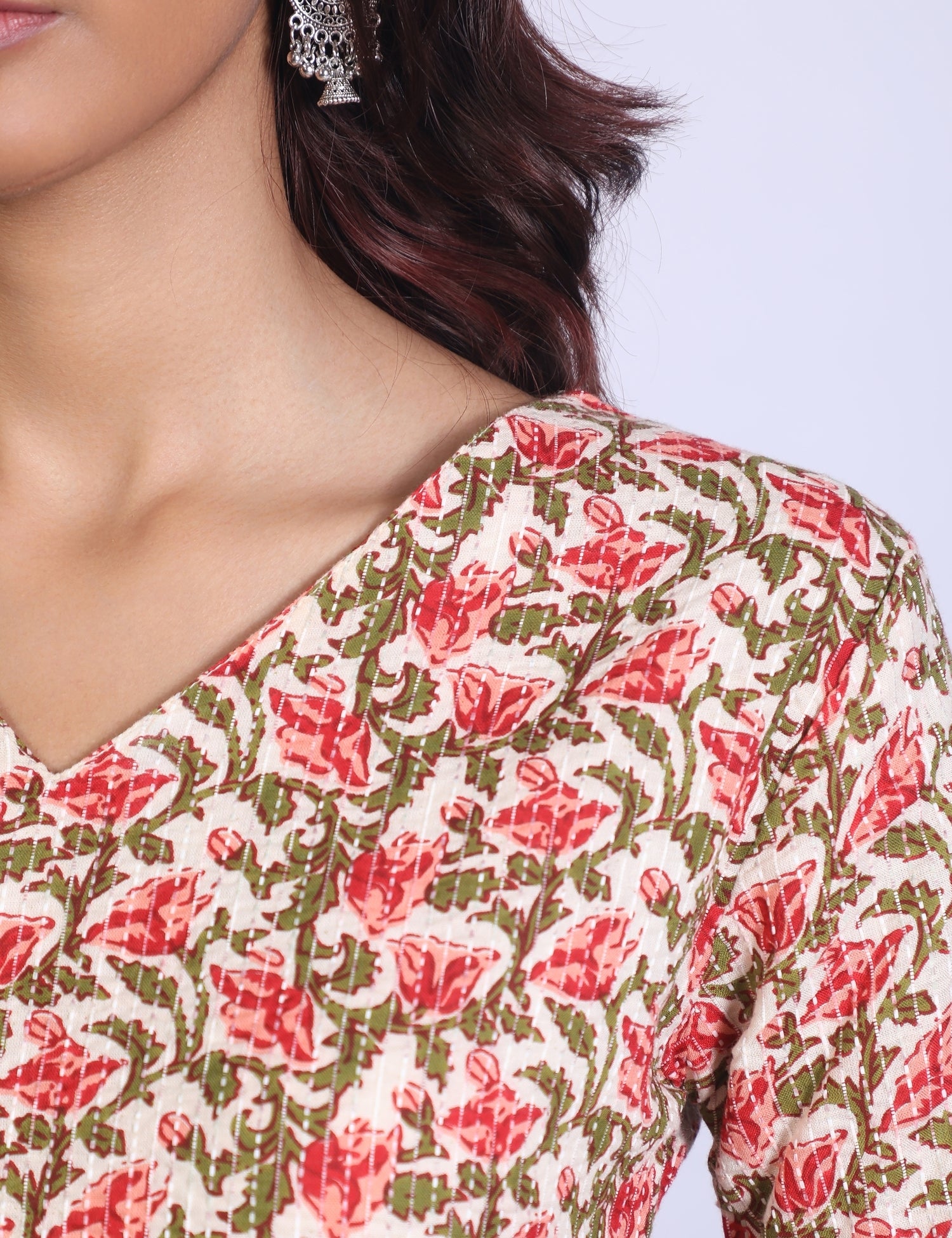 Alina Bell Sleeve Short Kurti