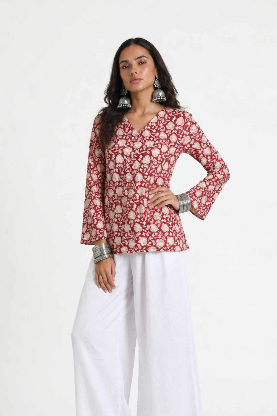 Aanya Bell Sleeve Short Kurti
