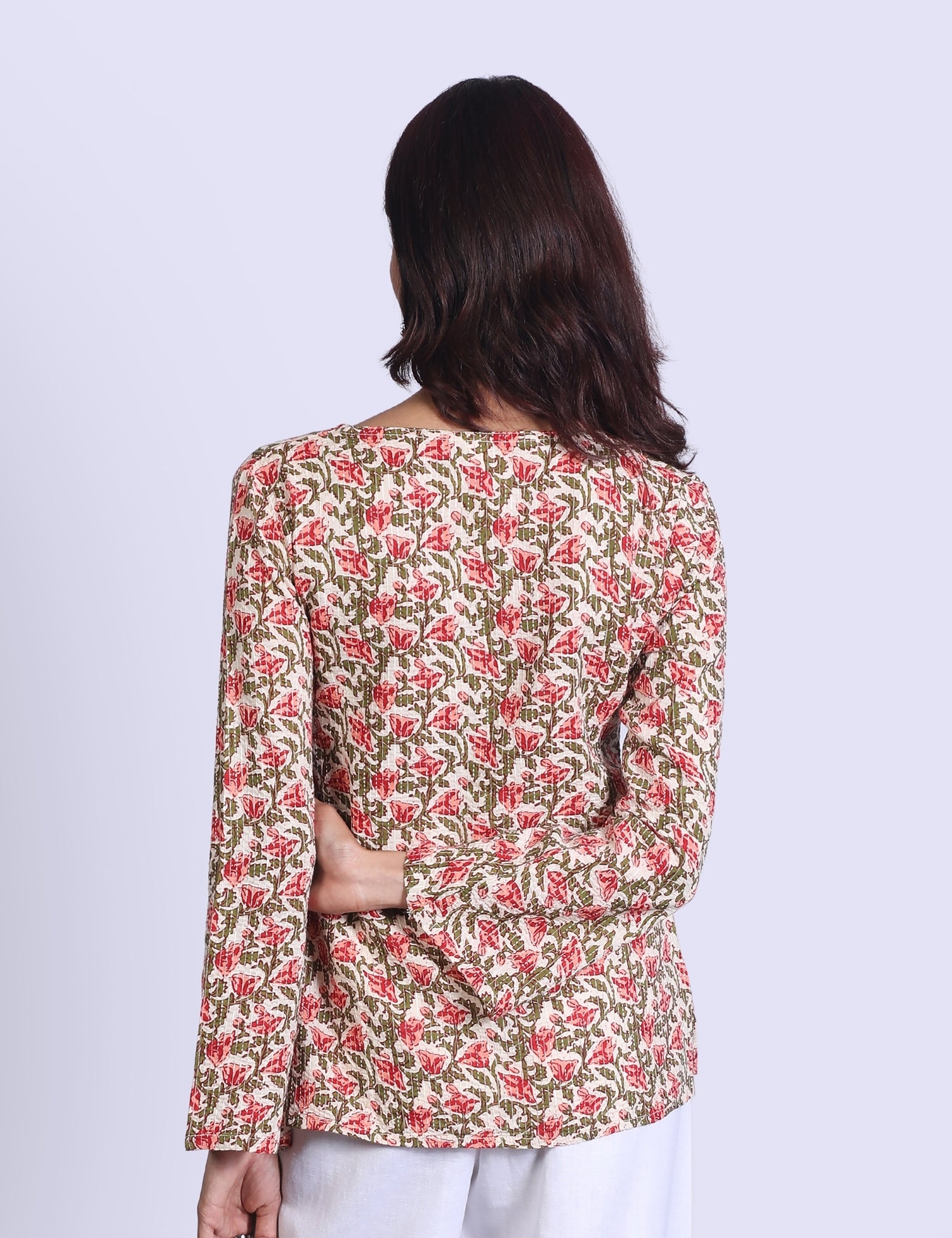 Alina Bell Sleeve Short Kurti