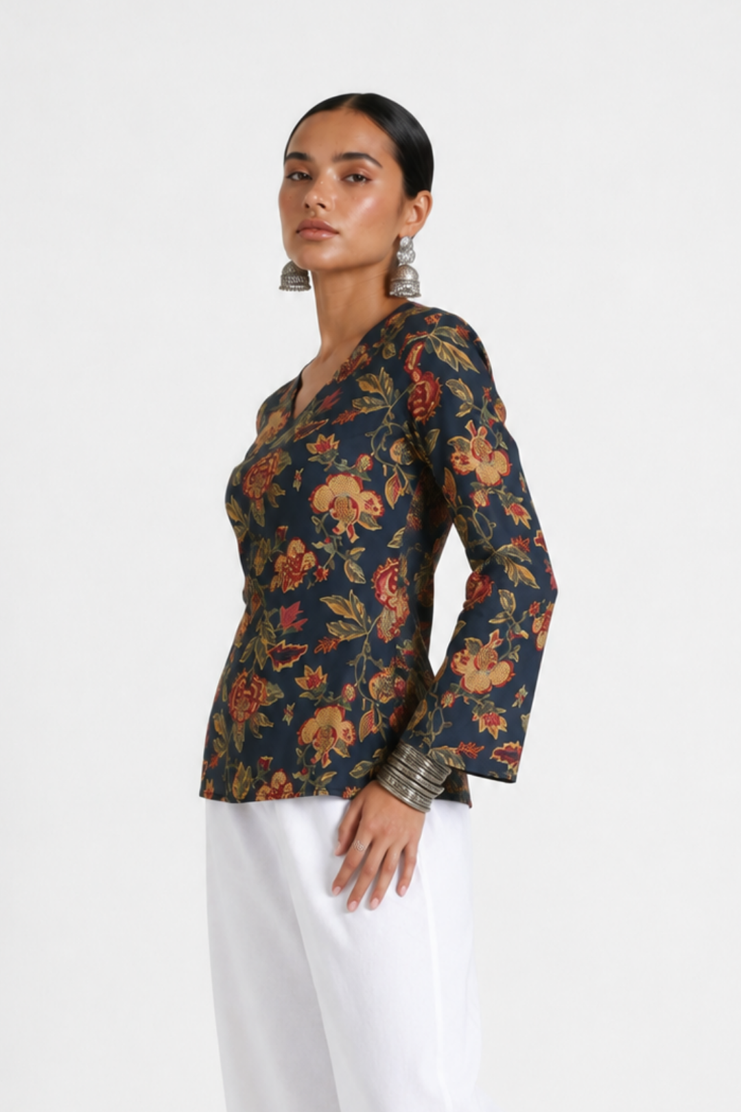 Nina Bell Sleeve Short Kurti 
