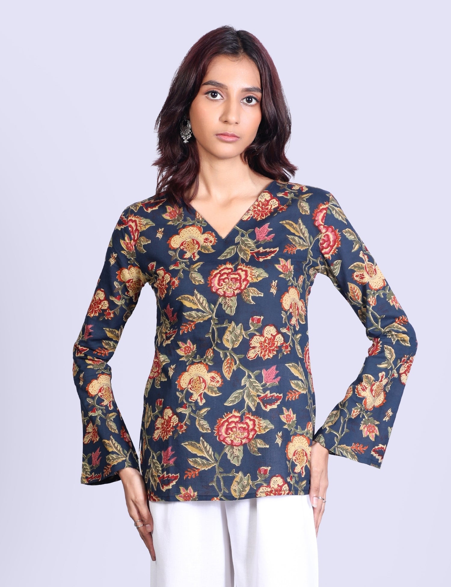 Nina Bell Sleeve Short Kurti