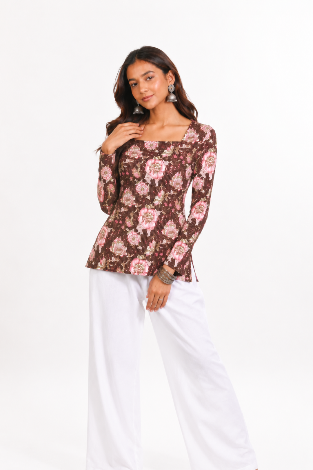 Naima Square neck short kurti 