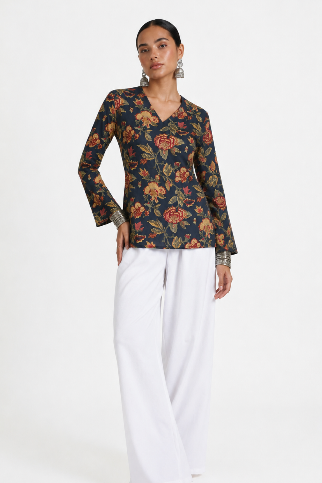 Nina Bell Sleeve Short Kurti