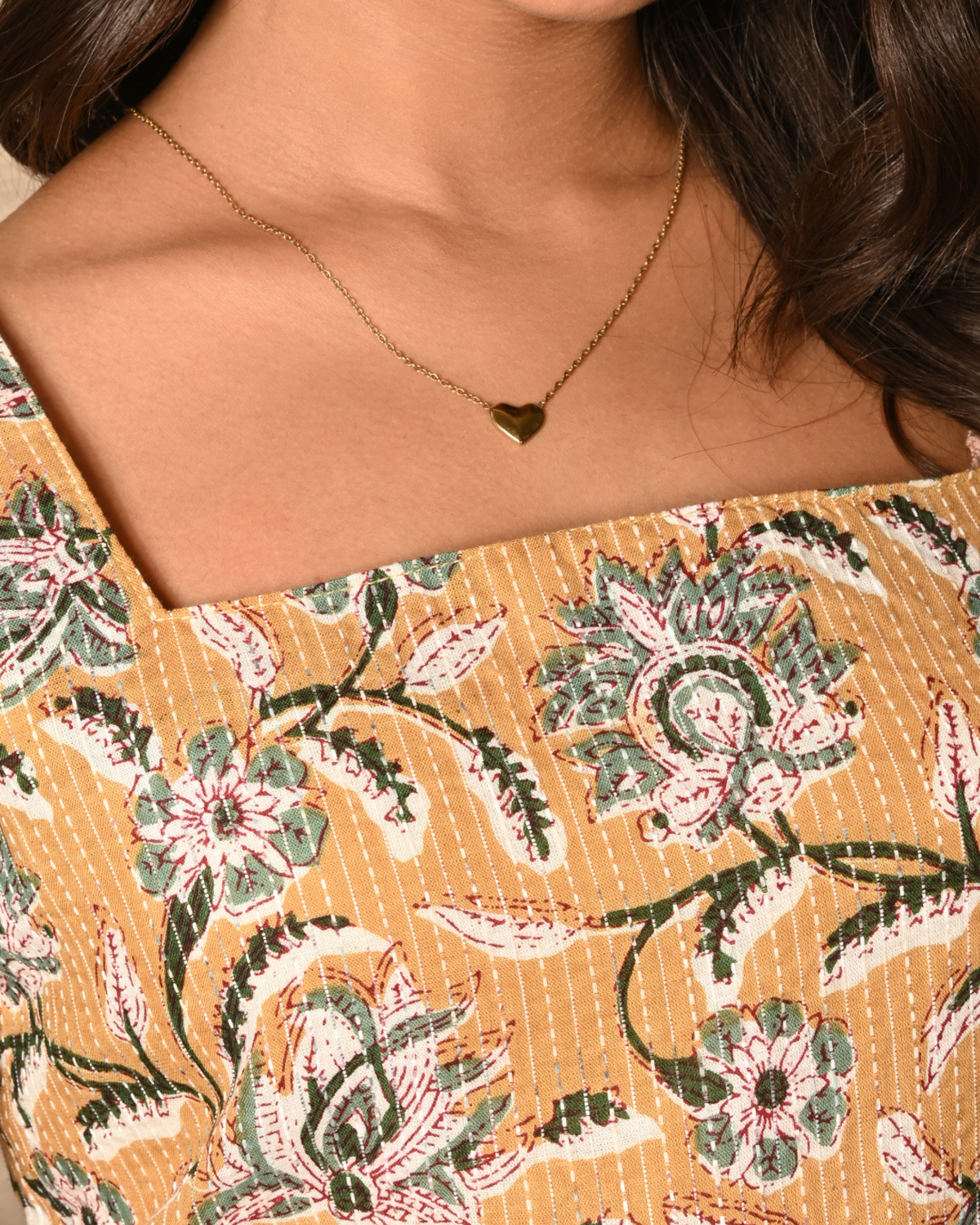 Rhea Square neck short kurti