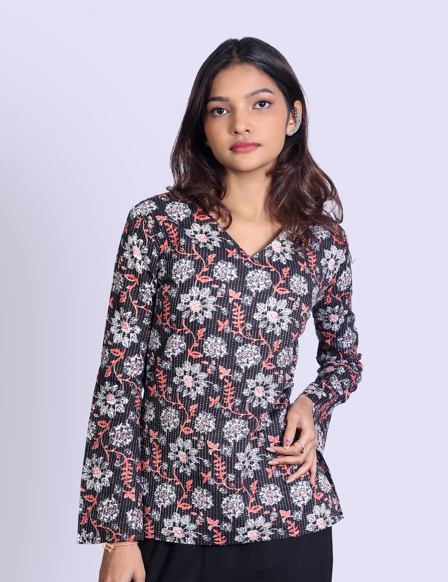Caira Bell Sleeve Short Kurti