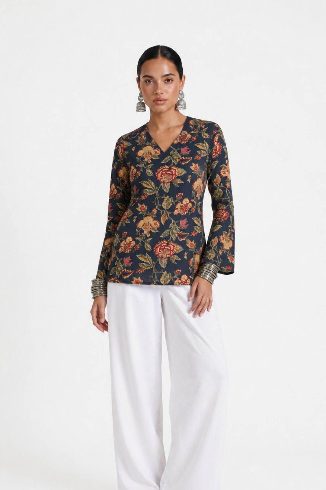 Nina Bell Sleeve Short Kurti